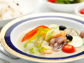 夏野菜とシーフードのグリーンカレー