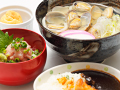 あさりうどんと ミニ丼セット(ミニカレー or ミニねぎとろ丼)