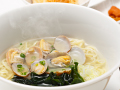 あさりラーメンと焼きおにぎり