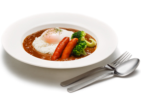 朝カレー(しっかり食べて8番ホール ナイスオン!)