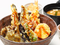 秋刀魚と秋野菜の天丼